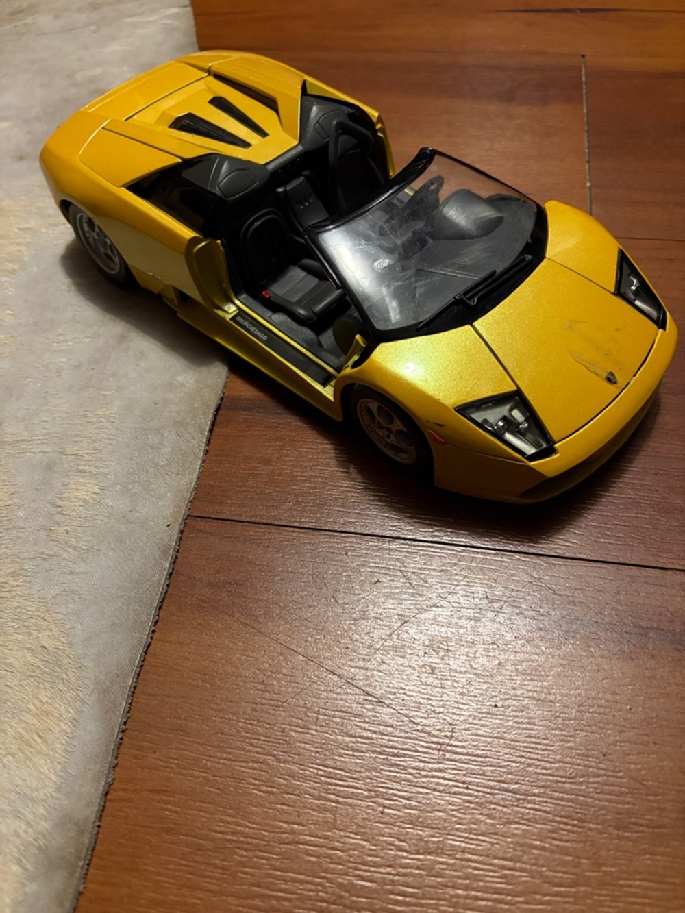 Maid to Lamborghini Murcielago Yellow Sports Car Toy - Die-Cast Racing Vehicle